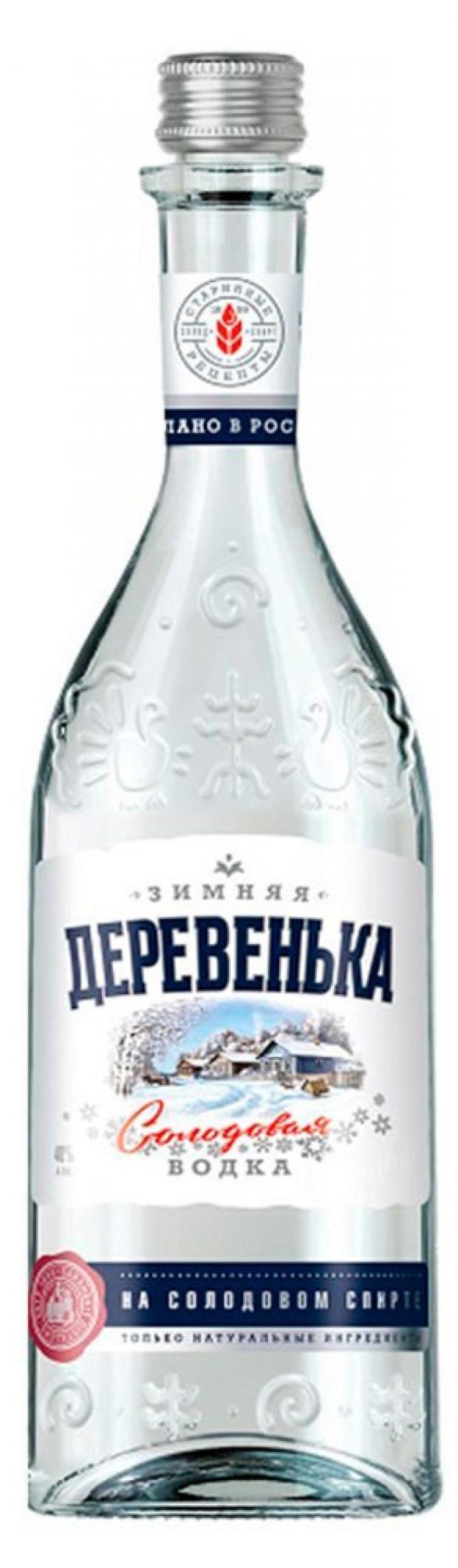 Водка Зимняя Деревенька Россия, 1 л