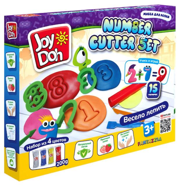 Набор для лепки Joy Doh Numb-200 Учимся считать