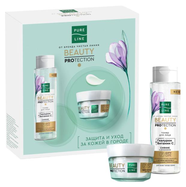 

Набор подарочный Чистая Линия Линия Beauty Protection, Тонер 10 мл + Крем-флюид для лица 45 мл