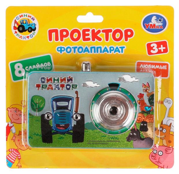 

Проектор-фотоаппарат Умка 8 кадров Синий Трактор
