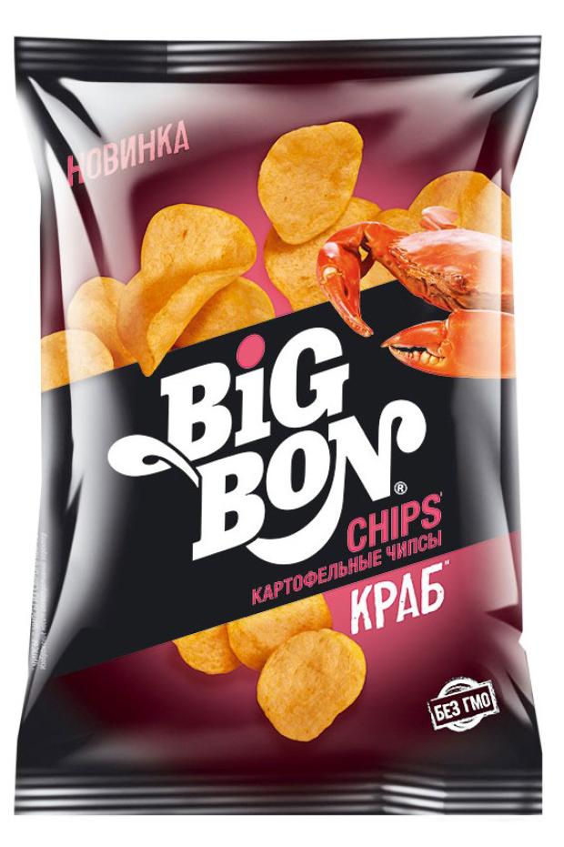 Чипсы картофельные BIGBON краб, 75 г