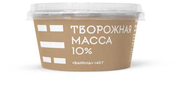 Творожная масса Братья Чебурашкины с ванилью 10% БЗМЖ, 140 г