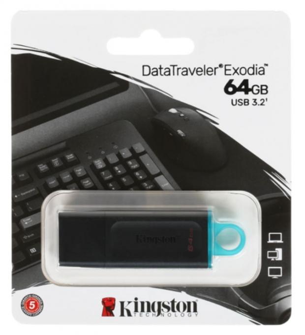 Флешка Kingston DataTraveler Exodia 64GB kingston 64gb