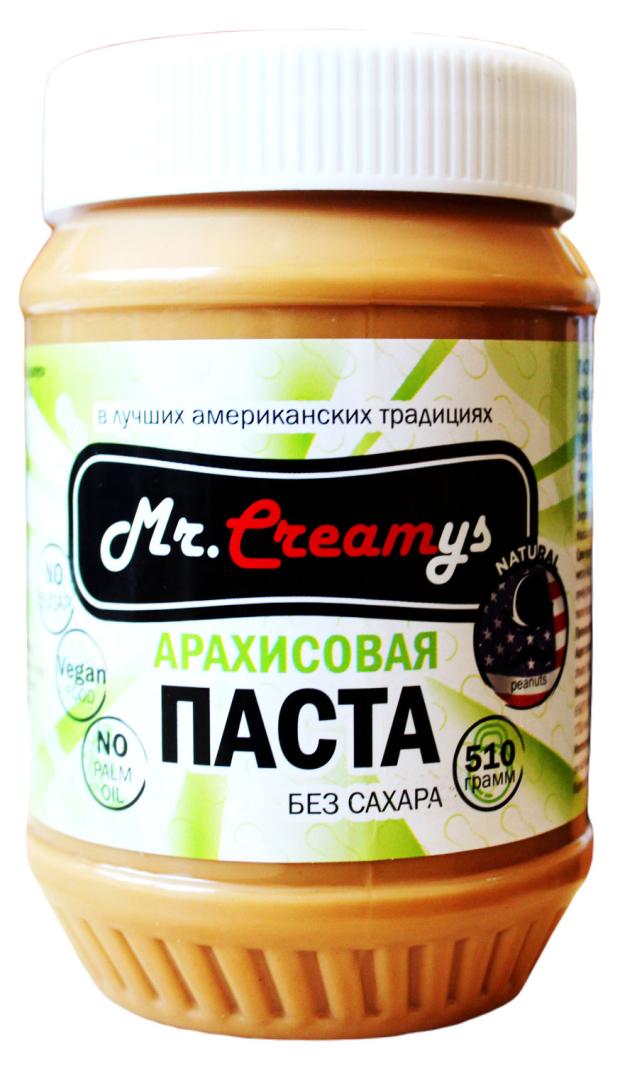 Паста арахисовая Mr.Creamys без сахара, 510 г