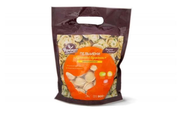 Пельмени Время готовить Куриные с бульоном замороженные, 800 г