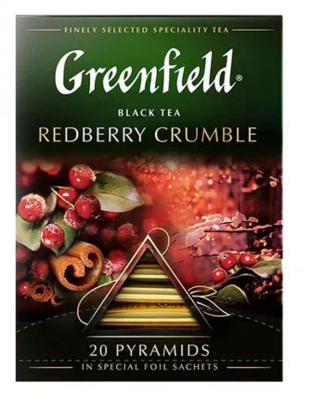 Чай черный Greenfield Redberry Crumble, 20 шт чай greenfield 100пак 2г кениан санрайз черный