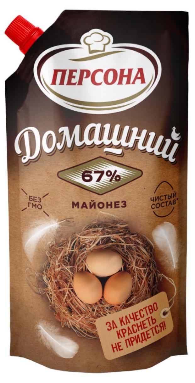 Майонез Персона Домашний 67%, 370 мл