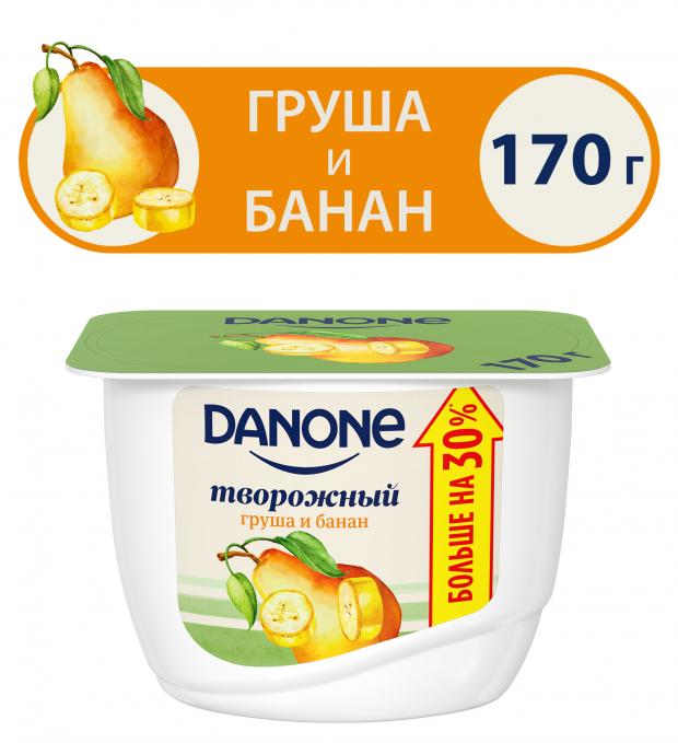 

Творожок Danone Груша банан 3.6%, 170 г