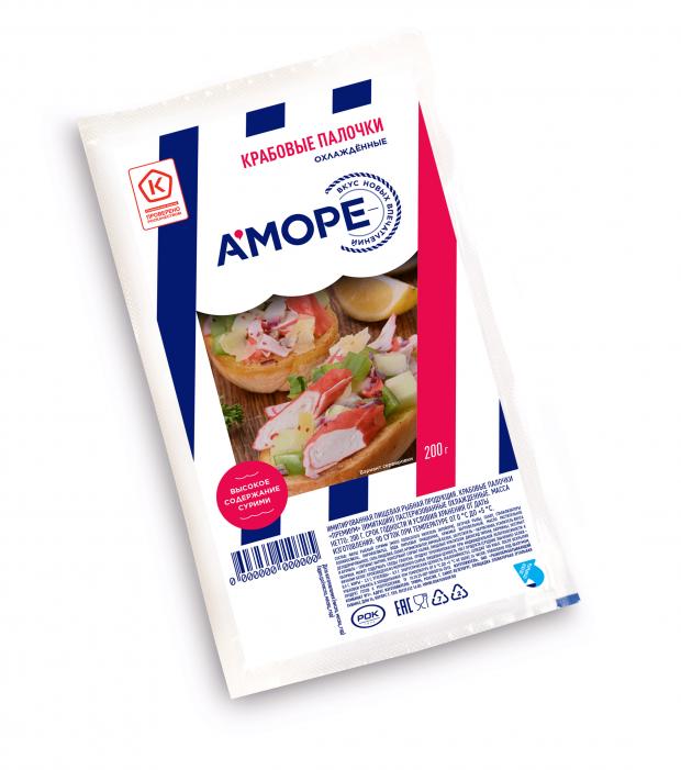 

Крабовые палочки охлажденные «АМОРЕ», 200 г