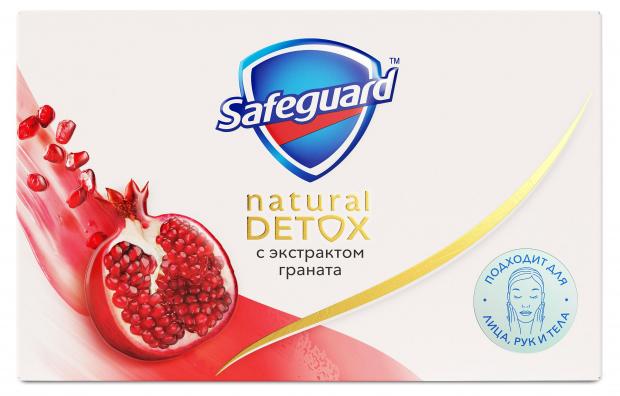 

Мыло туалетное Safeguard Natural Detox С Экстрактом Граната, 110 г