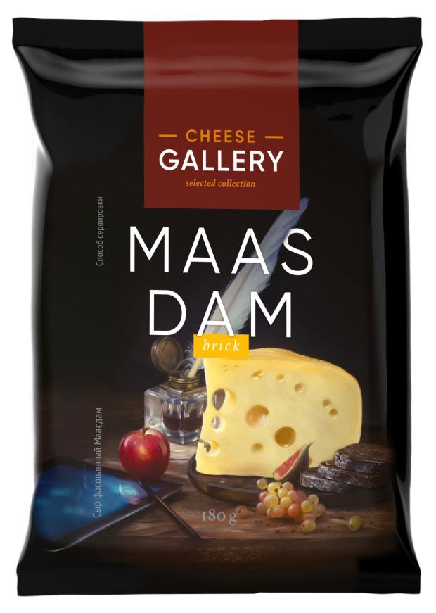 

Сыр полутвердый Cheese Gallery Маасдам 45% БЗМЖ, 180 г