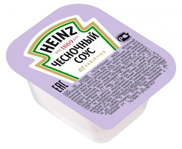 Соус Heinz Чесночный, 25 мл