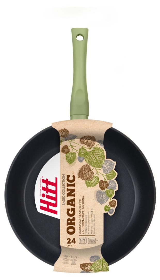 

Сковорода Hitt Organic индукция с антипригарным покрытием, d 24 см