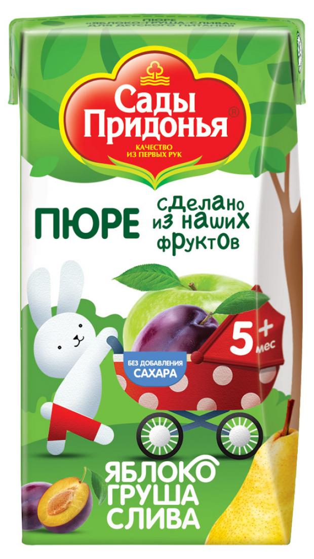 

Пюре «Сады Придонья» яблоко груша слива с 5 мес., 125 г