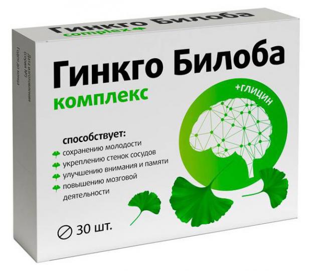 

Комплекс Гинкго Билоба Витамир таблетки, 30 шт