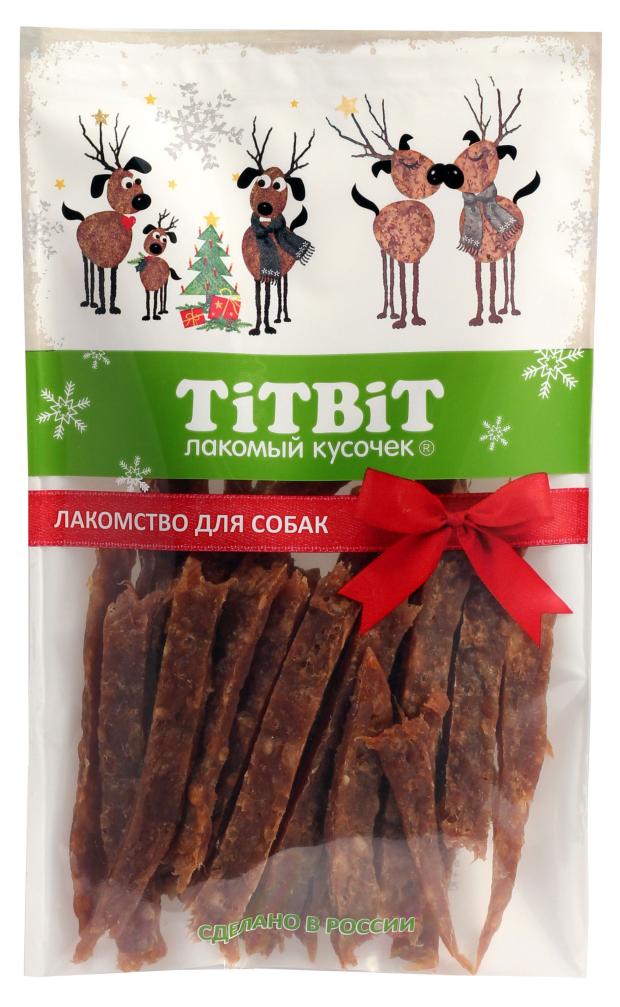 

Лакомство для собак TITBIT нарезка из говядины, 60 г