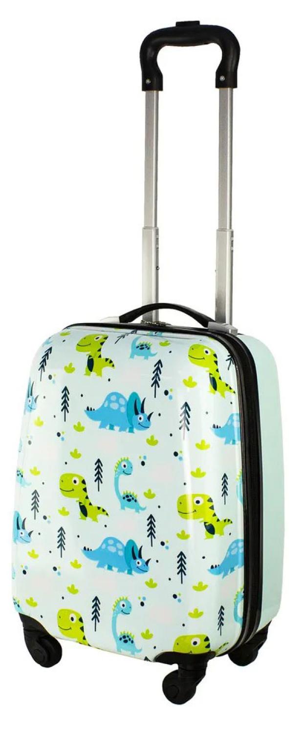 

Чемодан детский пластиковый Proffi Travel Динозаврик 4 колеса