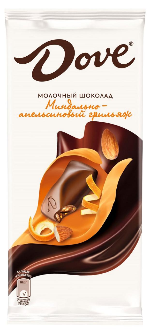 

Шоколад молочный Dove с миндально-апельсиновым грильяжем, 90 г