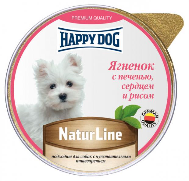 Корм для щенков Happy Dog Паштет ягненок с печенью, 125 г