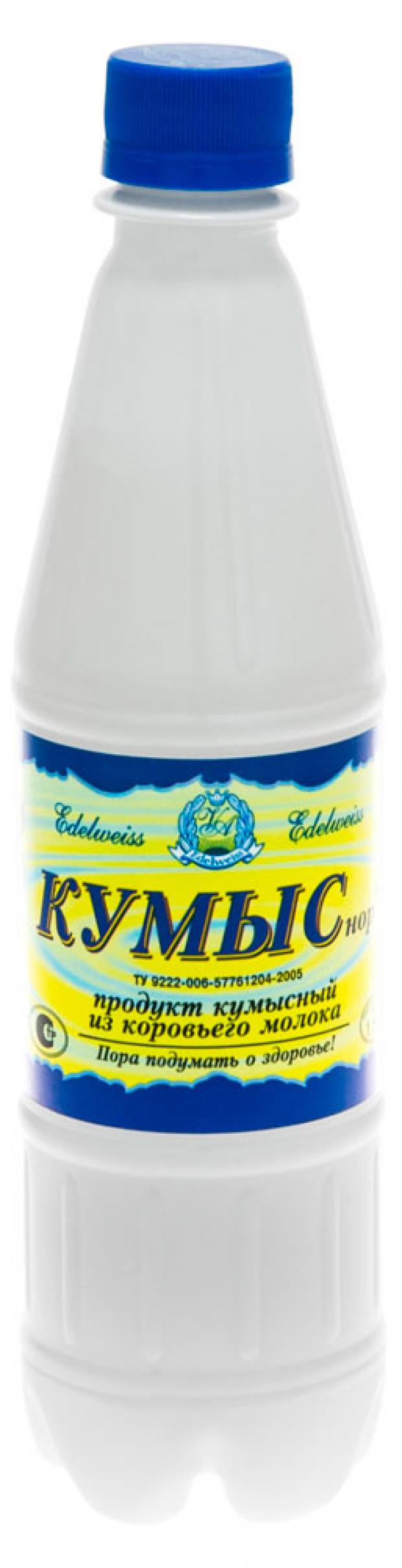 

Напиток кисломолочный «Эдельвейс» Кумыс-Нор из коровьего молока 1,8%, 500 мл