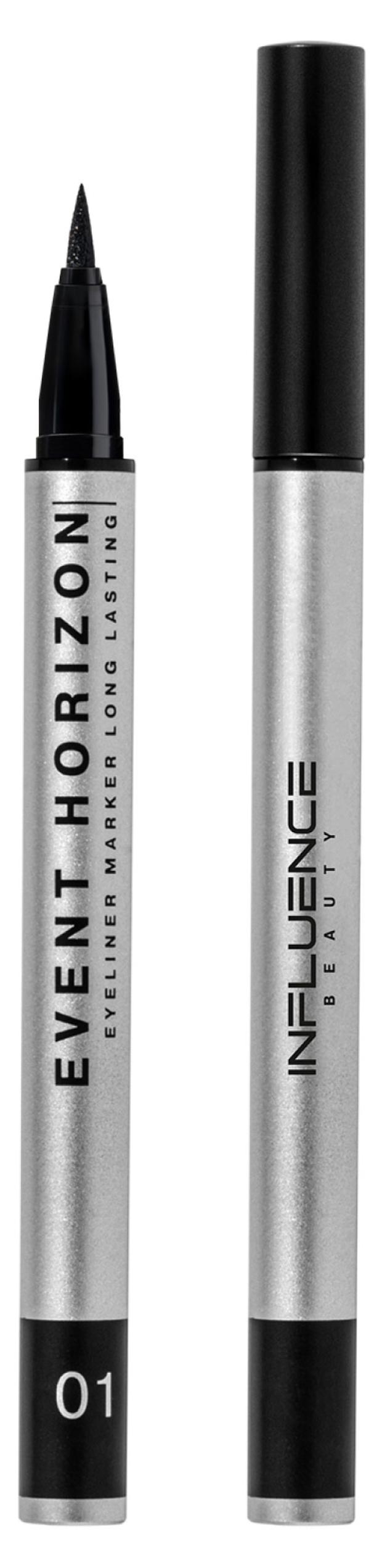 

Подводка-маркер для глаз Influence Beauty Event horizon с фетровым аппликатором тон 01 черный, 0,5 мл