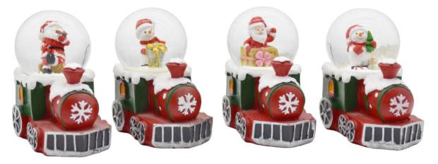 

Фигурка Дед Мороз на поезде, 7 см