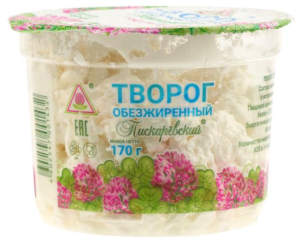 Творог Пискаревский обезжиренный БЗМЖ, 170 г
