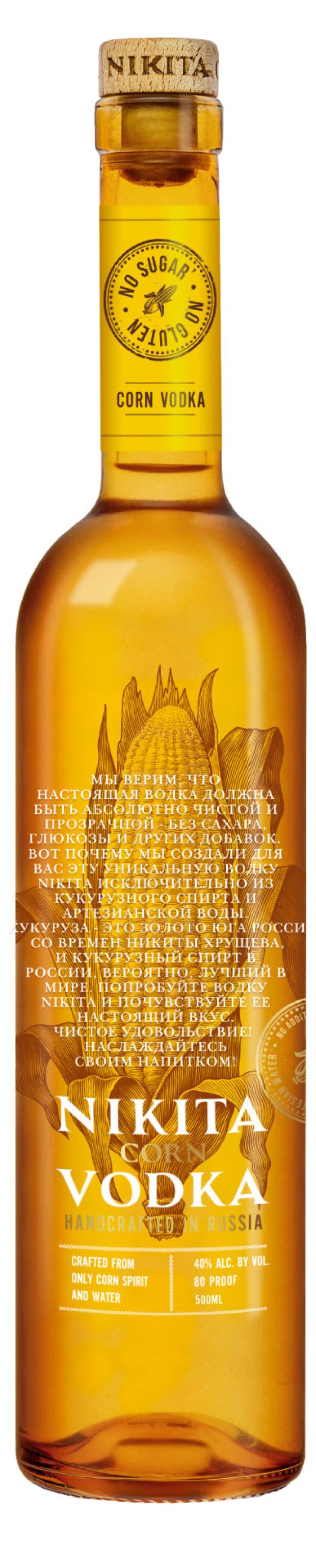 Водка NIKITA Кукурузная Россия, 0,5 л