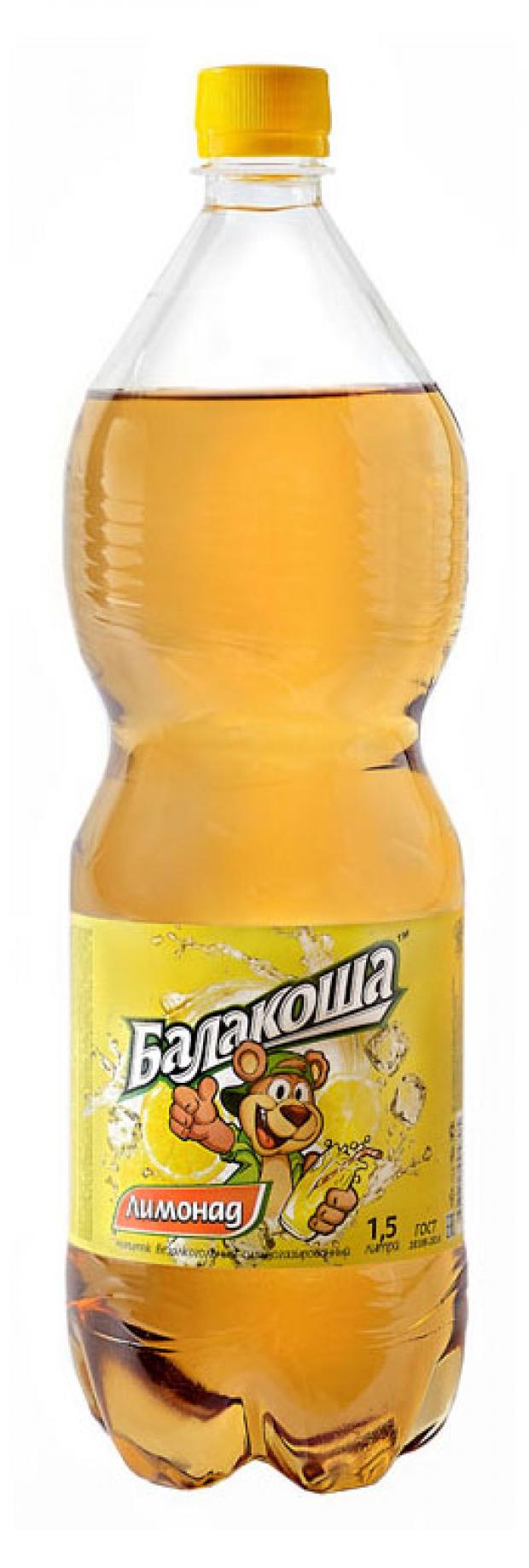 Лимонад Балакоша сильногазированный, 1,5 л