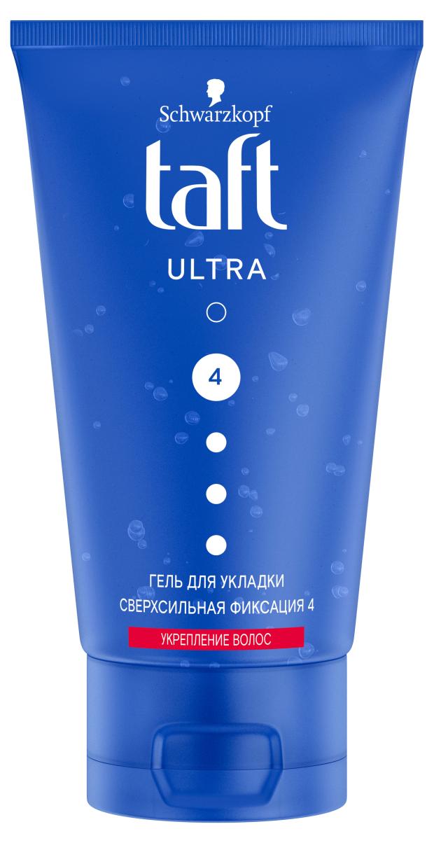 

Гель для укладки волос Taft Ultra укрепление волос сверхсильная фиксация 4, 150 мл
