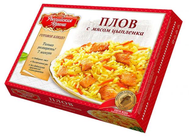 

Плов с мясом цыпленка «Российская Корона», 300 г