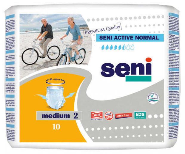 

Трусы урологические для взрослых Seni Active Normal размер M 80-110 см, 10 шт