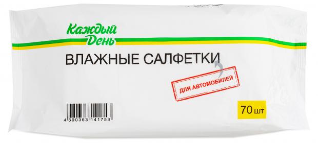 

Влажные салфетки АШАН для Авто, 70шт