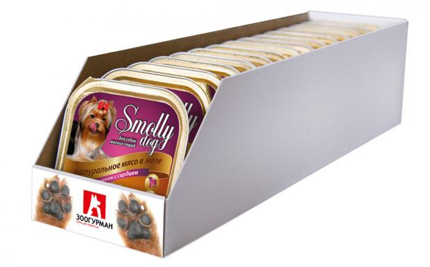 

Консервы для собак «Зоогурман» Smolly dog ягненок с сердцем, 100 г