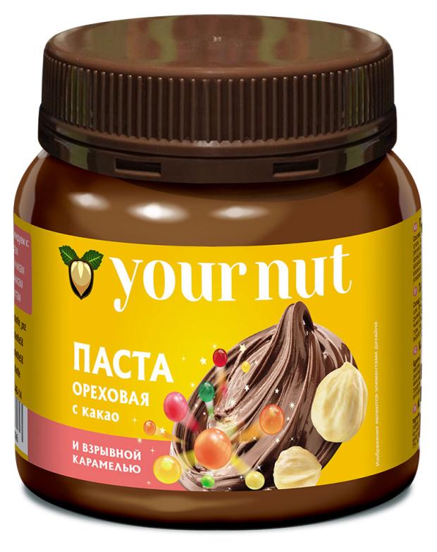 Паста ореховая Your nut с какао и взрывной карамелью, 250 г