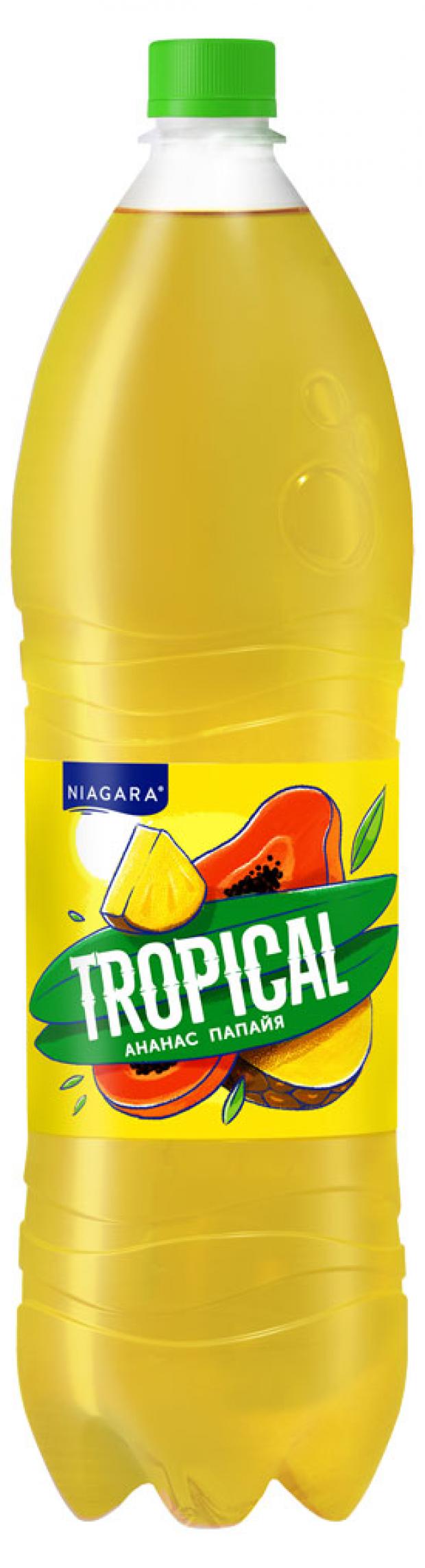 Напиток Niagara Tropical Ананас Папайя безалкогольный сильногазированный, 1,5 л
