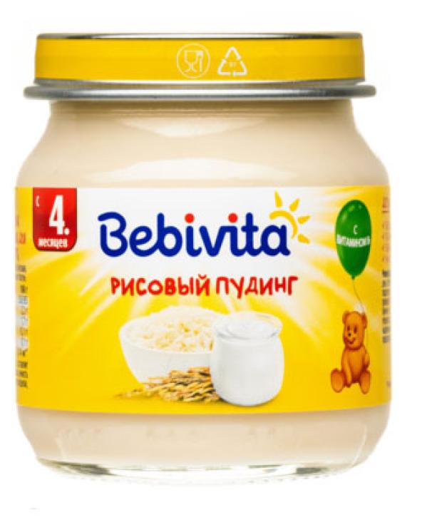 Десерт молочный Bebivita Рисовый пудинг с 4 мес., 100 г