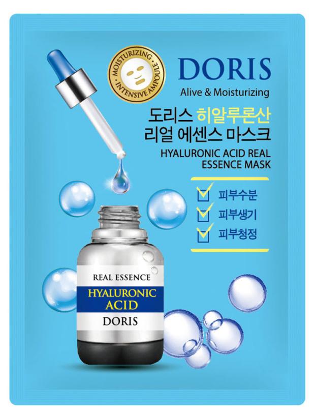 

Маска для лица Jigott Doris Real Essence Ампульная с гиалуроновой кислотой, 25 мл