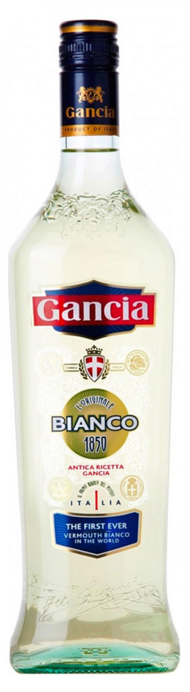 Вермут Gancia Bianco белый сладкий Италия, 1 л вермут cinzano extra dry белый полусухой италия 1 л