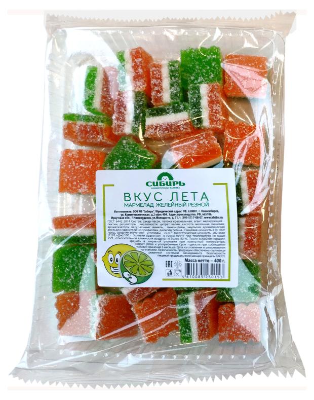 Мармелад желейный резной Сибирь Вкус лета, 400 г