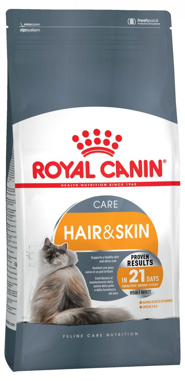 Сухой корм для кошек с нежной кожей Royal Canin Hair&Skin Care, 2 кг