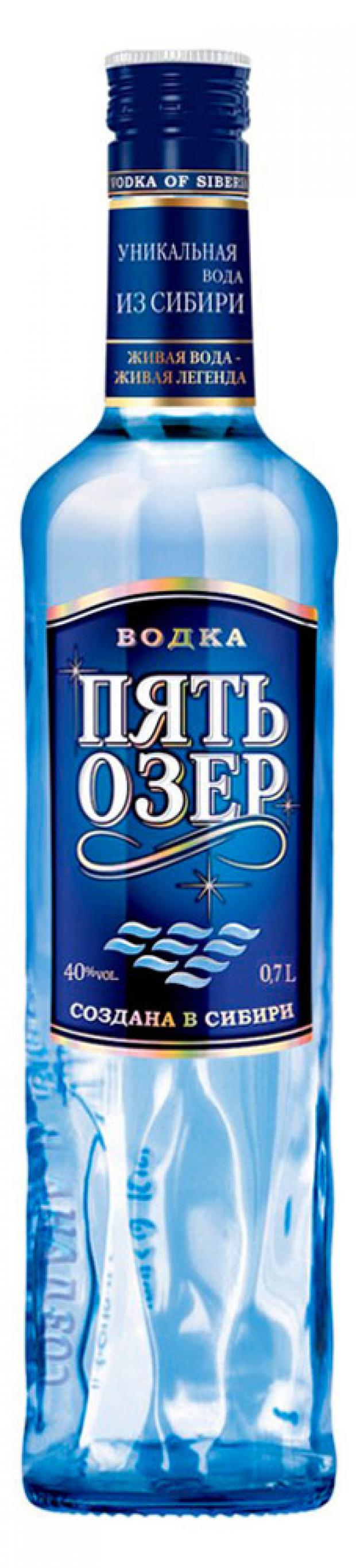 Водка Пять Озер Россия, 0,7 л