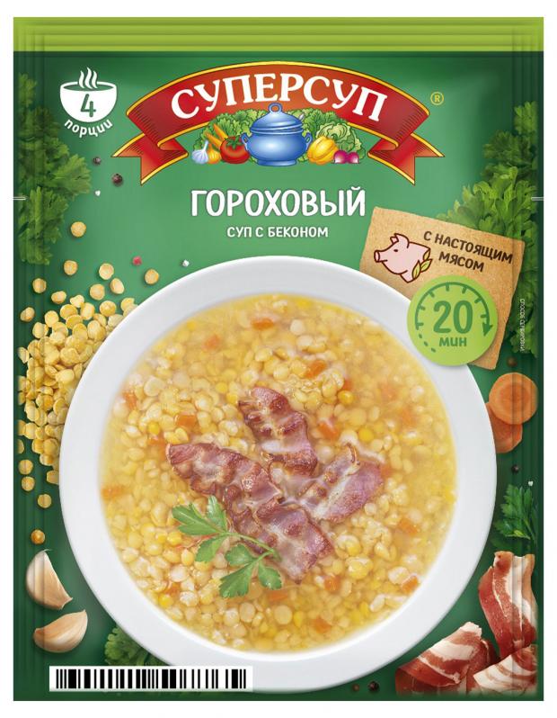 

Суп гороховый «СУПЕРСУП» с беконом, 70 г