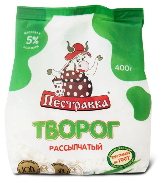 Творог Пестравка 5% БЗМЖ, 400 г