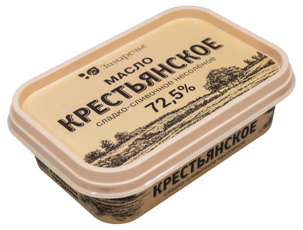 Масло сливочное Зимаречье Крестьянское 72,5% БЗМЖ, 180 г