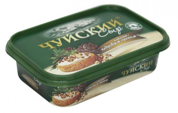 Сыр плавленый Чуйский с кедровым орехом БЗМЖ, 175 г