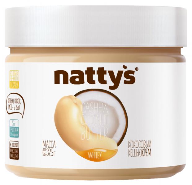 Паста кешью-кокосовая Nattys Whitey с медом, 325 г