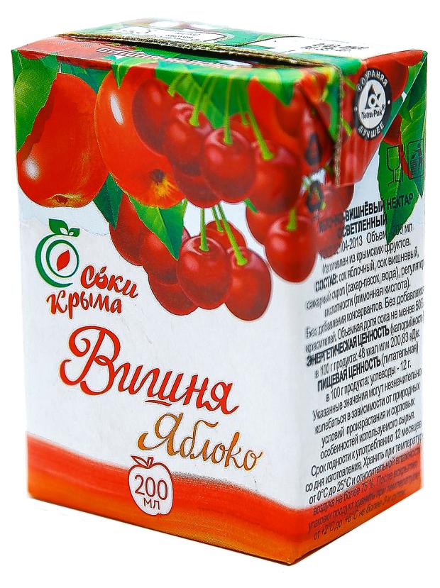 Нектар Соки Крыма Яблоко-вишня, 0,2 л