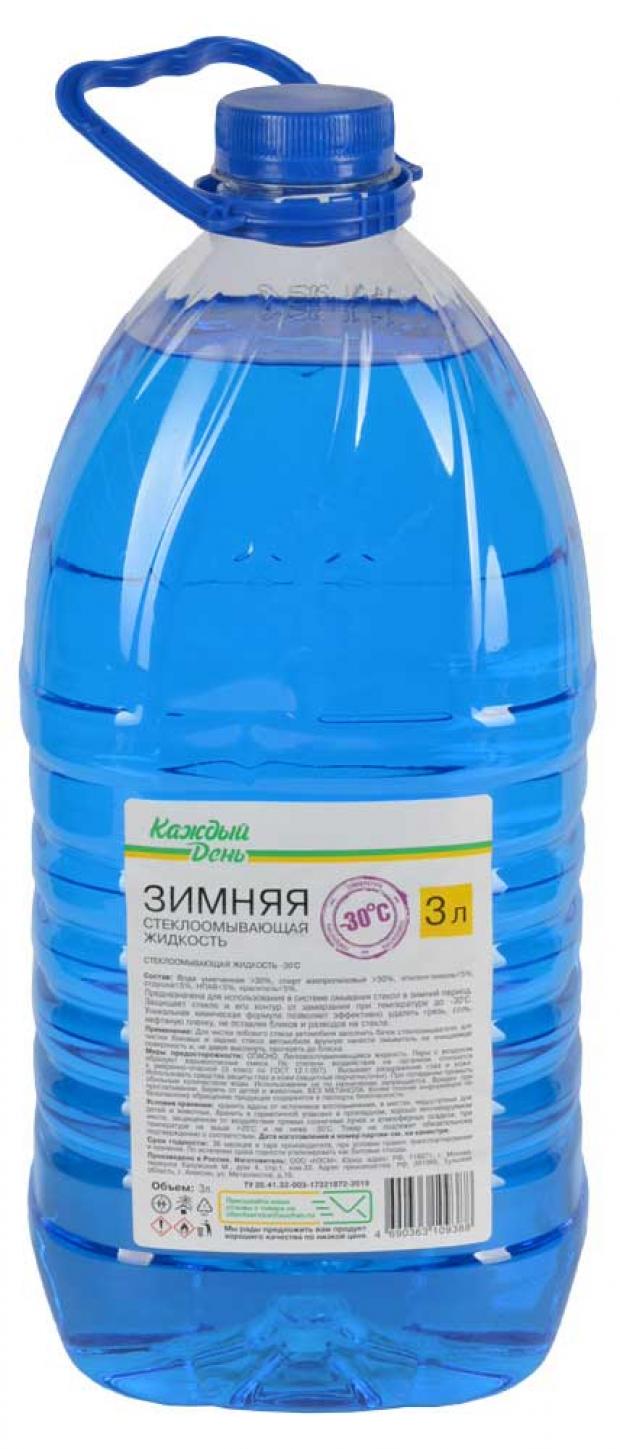 

Жидкость стеклоомывателя «Каждый день» зимняя -30 °C, 3 л