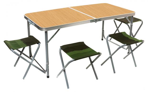 

Комплект из стола и табуретов Zagorod для пикника, 5 предметов